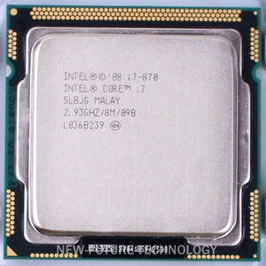 Intel Core i7-870 Processor 2.93 GHz Quad-Core LGA 1156 CPU Processor SLBJG 95W - Picture 1 of 1