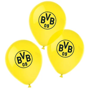amscan 9908533 Luftballons BVB, 6 Stück, Borussia Dortmund Ballon - Bild 1 von 1
