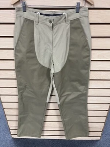 L.L. Bean Horse Riding Pants Women Size 12 Equestrian Khaki Cotton Nylon EUC - Picture 1 of 7