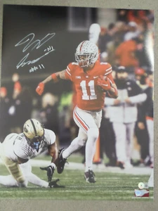 Foto firmada por Jaxon Smith-Njigba del estado de Ohio 16 X 20, Beckett, #11 - Imagen 1 de 1