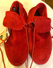 Vans Moccasin Red Leather Surf Sider Women’s Size 8.5