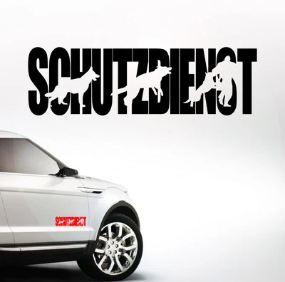 Auto Aufkleber SCHUTZDIENST HUNDESPORT Schutzhund Hund Hunde SIVIWONDER - Bild 1 von 2