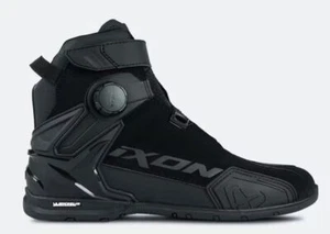 Ixon Bull 2 Waterproof Motorcycle Trainers Boots Short Urban Style Black No Lace - Picture 1 of 3