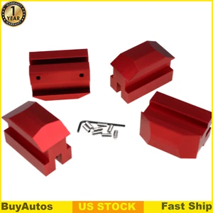4Pcs Lift Pads Jack Pad Billet Anodized Red Aluminum Floor Jack bolt For 6th Gen - Picture 1 of 7