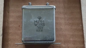Condensatore MBGС-1 500 V 1,0 uf +/- lotto 10% URSS NOS 100 pz+ - Foto 1 di 5