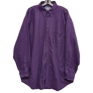 Vintage WOOLRICH Shirt Erwachsene XXL lila Chambray aufknopfleiste lässig schwer Outdoor - Bild 1 von 7