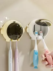 1pc Astronaut Toothbrush Holder - No Drill Bathroom Cup Organizer Rack - NEW - Picture 1 of 9