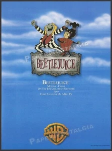 BEETLEJUICE - Original 1992 Trade AD / ADVERT / TV promo_ Warner Bros. Animation - Picture 1 of 1