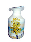 Poschinger Elvira Staffen Glas Vase, Jugendstil - Stil, 17 cm, Signiert