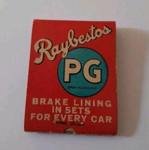 Vintage Matchbook: Raybestos Brakes, Auto Car Ad Full Book BRIDGEPORT CT - Bild 1 von 3