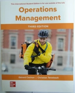 Operations Management 3e by Gerard Cachon International Edition softcover - Imagen 1 de 1