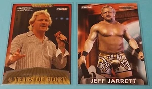 TNA Jeff Jarrett Tristar 2008 Cross the Line 2 Card Lot RARE Video Game AEW WWE - Bild 1 von 2