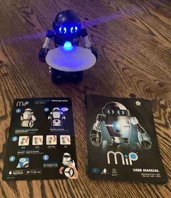 WowWee 0825 MIP Robot Black and Silver Tested Works - Image 1 of 2