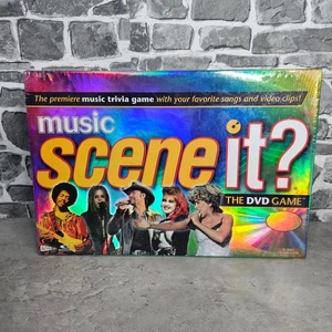 Scene It? Music DVD Trivia Board Game by Mattel 2006 NEW -Sealed! Family Game - Picture 1 of 5