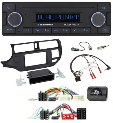 Blaupunkt DAB USB Bluetooth Lenkrad Autoradio für Kia Rio UB 2011-2015 schwarz - Bild 1 von 4