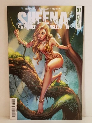 Sheena #1 (NM/NM+ or 9.4/9.6) - J. Scott Campbell Cover Art - 2017 Dynamite! - Image 1 of 2