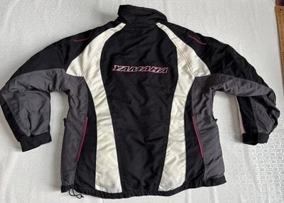 雅马哈 FXR 女式雪地摩托车夹克外套 16 码大号黑色外套 — 第 1/4 张图片