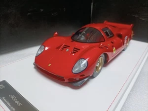 YY Model 1:18 Ferrari 365 P2 LM 1966 Red Le Mans Edition Sports Car Model - Picture 1 of 11