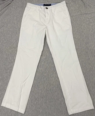 Jeans Tommy Hilfiger blancos de 4 bolsillos para niño con cierre de botón y cremallera, talla mediana Foto 1 de 4