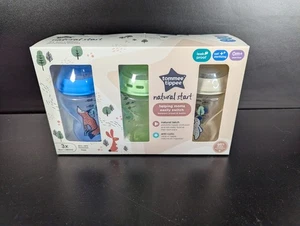 Tommee Tippee Natural Start Baby Bottles Different Colors Leak Proof Set Of 3 - Picture 1 of 4
