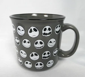 Disney Nightmare Before Christmas Coffee Mug Grey Black 20 Oz Many Faces of Jack - Picture 1 of 5