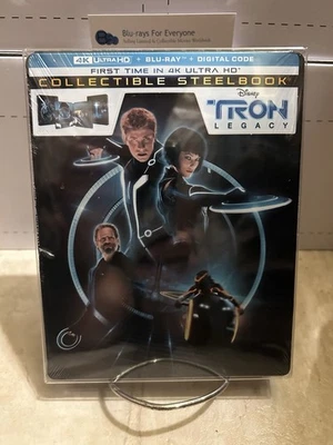 New & Sealed Tron Legacy 4K SteelBook UHD Blu-ray [2010] No Dent - Ship Next Day - Image 1 of 4