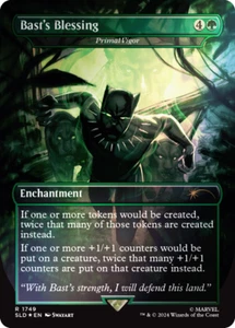 Near Mint x 1 Bast's Blessing - Primal Vigor - Rainbow Foil Secret Lair Drop Ser - Picture 1 of 1