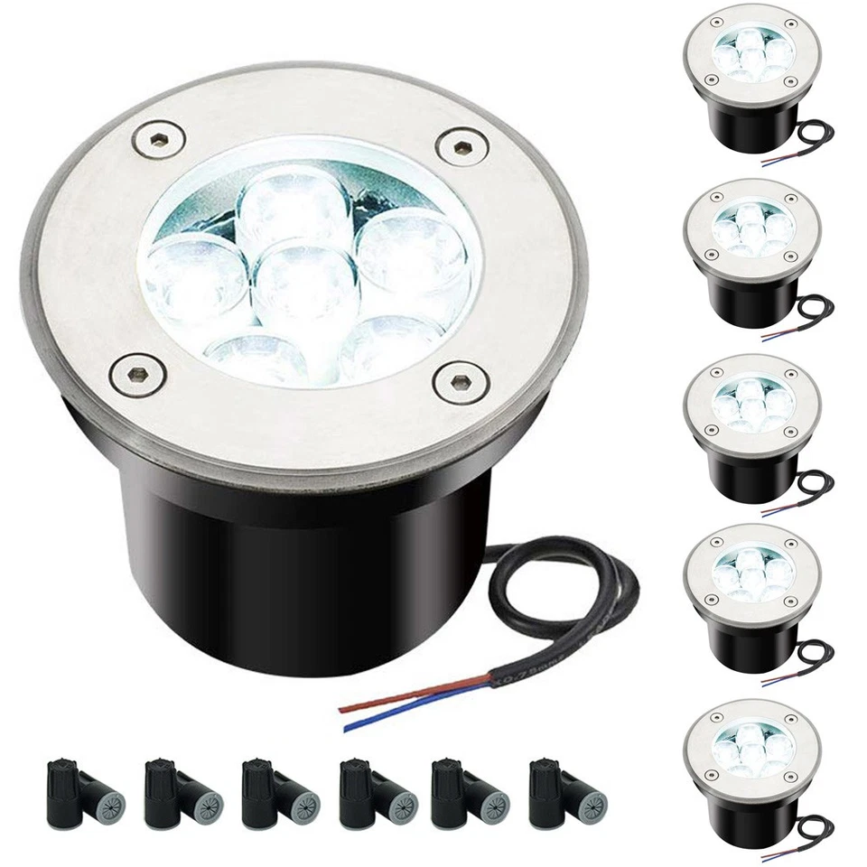 Светодиодный ландшафтный светильник 12 В низковольтный заглубленный светодиодный уличный садовый лестничный светильник для ступеней - Изображение 1 из 4