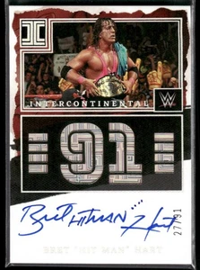 2023 Impeccable WWE Bret Hit Man Hart #IC-BHM Intercontinental Autograph /91 - Bild 1 von 2