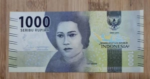 2016 Indonesia 1000 Rupia P-154, Tjut Meutia/Banda, banconota UNC  - Foto 1 di 3