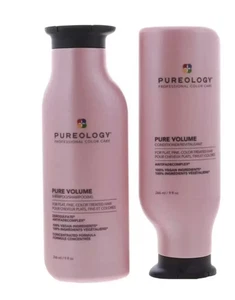 Pureology Pure Volume Shampoo & Conditioner Duo Set 9 oz each ☆ New ☆ VEGAN - Picture 1 of 1