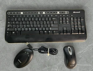 Tested Microsoft Wireless Keyboard 1000 Model 1356 W/ Mouse And Receiver - Picture 1 of 4
