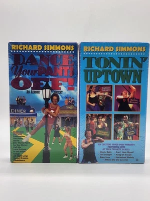 Richard Simmons VHS Lot 2 Sealed Dance Your Pants Off & Tonin' Uptown Workout - Image 1 of 4