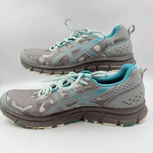 ASICS Gel-Scram 4 Men’s Size 11 Trail Running Shoes Gray Teal Athletic Sneakers - Picture 1 of 9