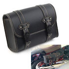 Universal Tool Bag PU Leather Side Storage Saddle Bag Luggage Pouch Motor BLK uk