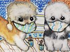 ACEO Dandie Dinmont Terrier Art Card Print Collectible 2.5 x 3.5 Dog Steampunk