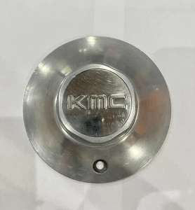 KMC Wheels Silver Aluminum Custom Wheel Center Cap APX. 7” Diameter - Picture 1 of 3