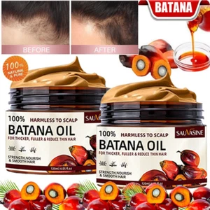 2x Batana Öl Für Haarwachstum Reines Bio-Batana-Öl Für Haarausfall Pflege Creme - Bild 1 von 16