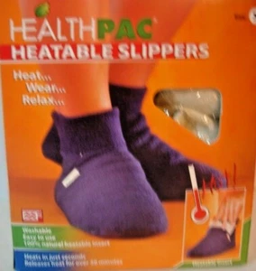 HEALTHPAC HEATABLE SLIPPERS HEAT&WALK-hot pack-BLUE-MEN,WOMEN - Picture 1 of 3