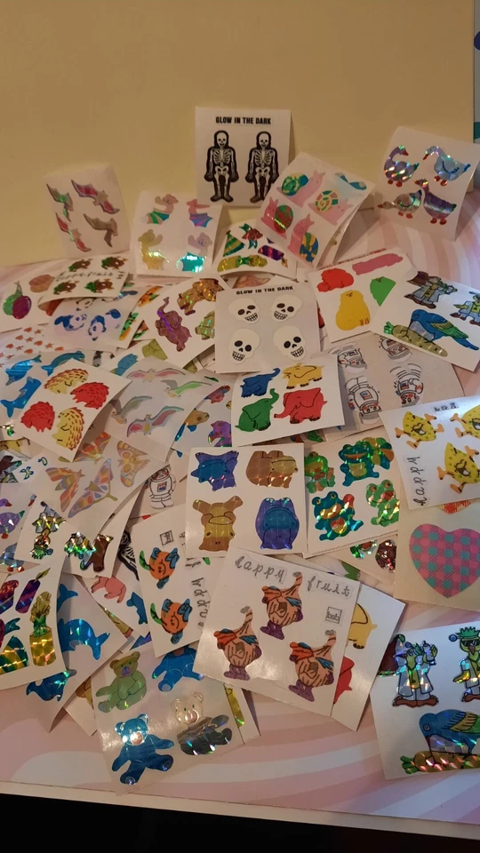 💕Sandylion, BSB u. Co. Pearly, Stoff 20 Abrisse 90er Sticker Packet, Sammlung  - Bild 1 von 1