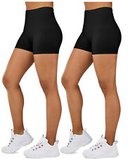 Soft High Waist Yoga Stretch Mini-Bike Shorts Leggings for Women-One & Plus Size
