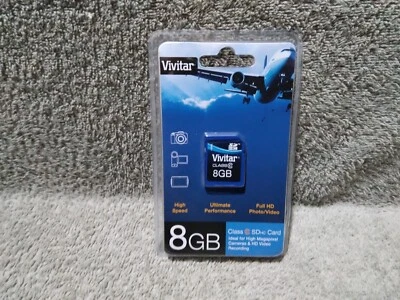 VIVITAR CLASS 10*SDhc CARD 8GB*NIP*NOS  - Image 1 of 4
