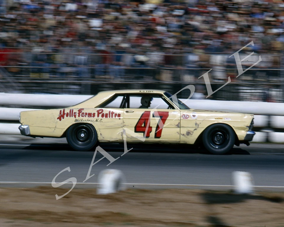 Foto brillante AJ FOYT 1966 #47 ACEBO GRANJA CARRERAS DE AVES EN RIVERSIDE 8X10 #W1 Foto 1 de 1