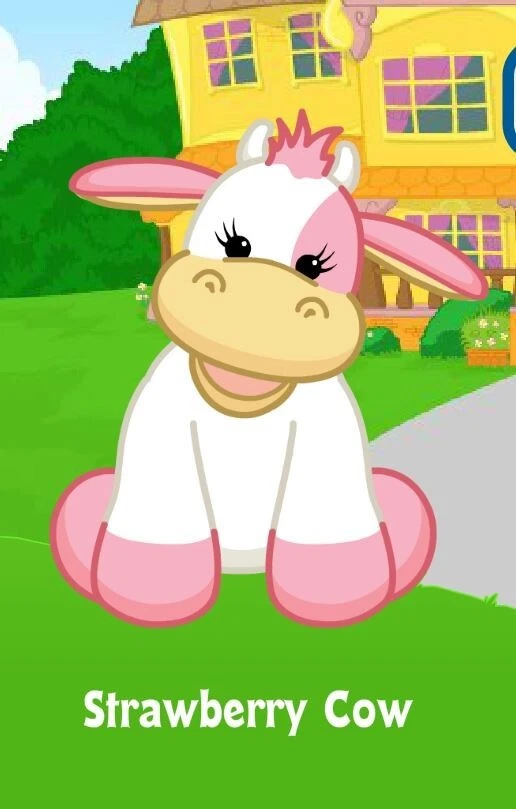 Webkinz Classic Strawberry Cow Virtual Adoption Code Only RARE HTF - Image 1 of 1