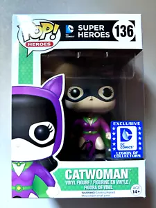 FUNKO POP #136 DC HEROES CATWOMAN ESCLUSIVO VINILE ACTION FIGURE NUOVO CON SCATOLA QUASI NUOVO + - Foto 1 di 2