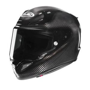 HJC RPHA 12 Carbon Fibre Full Face Motorcycle Helmet Sports Track Lid Black - Picture 1 of 10