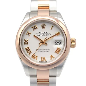 ROLEX Datejust Wrist Watch 279161 Automatic K18 PG Rose Gold SS Used Women - Picture 1 of 12