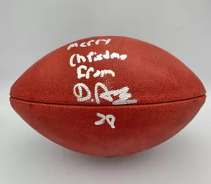 Merry Christmas From De'Von Achane Signed NFL "Duke" Pro Football Beckett - Picture 1 of 3