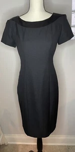 Jessica Howard Womens Black Cocktail Party Special Occasion Dress Size 4 - Picture 1 of 14