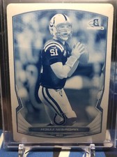2014 Bowman Chrome Andrew Luck Cyan Printing Plate 1 of 1